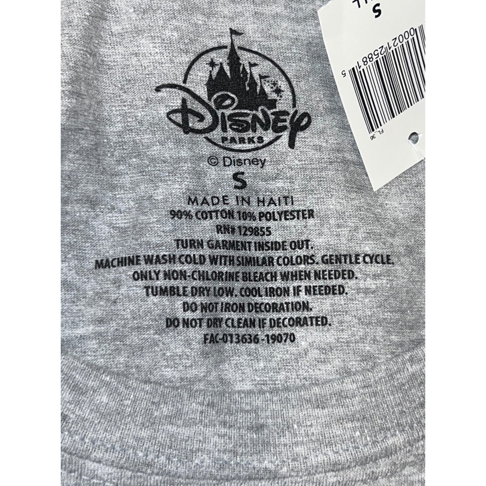 NWT Walt Disney World Rainbow Logo T Shirt Adult Small Gray Graphic Tee - Picture 5 of 5